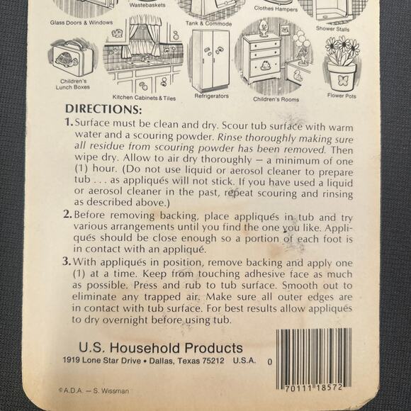 VTG 14 Rave Bathtub Appliqués Sheet Vinyl Retro Y2K Tub Safety Decals Frog Duck - Picture 11 of 16